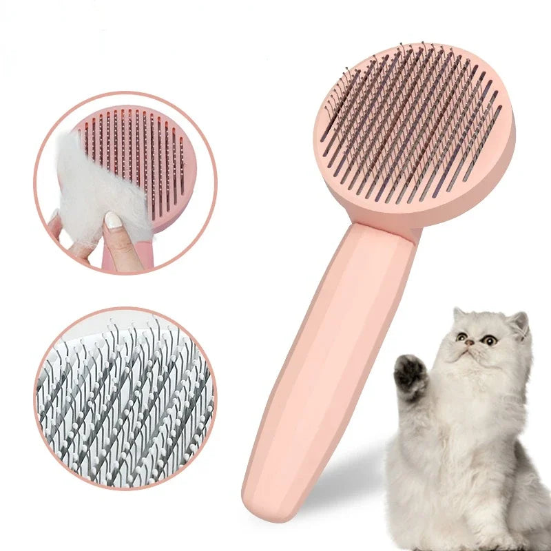 🐾 Detangling & Hair Removal Brush for Cats and Dogs – Healthy Coat, Clean Home