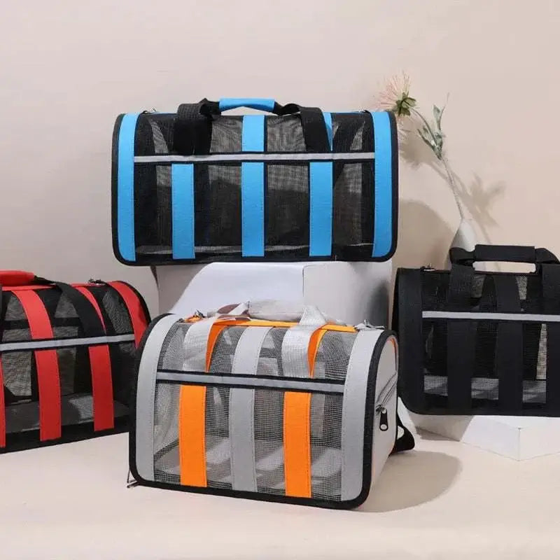A set of colorful pet harness