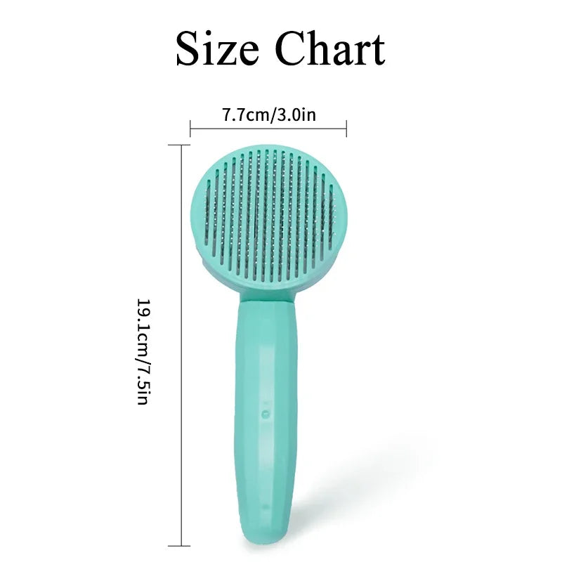 🐾 Detangling & Hair Removal Brush for Cats and Dogs – Healthy Coat, Clean Home