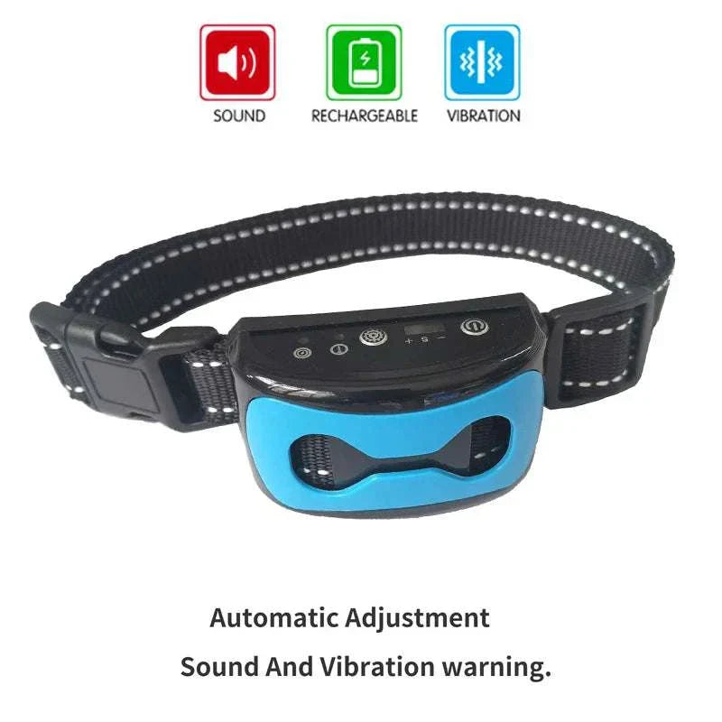 Collier de dressage pour chien anti-aboiements, rechargeable, type C, choc électrique, vibration, étanche, fournitures pour animaux de compagnie